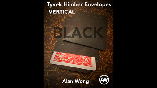 Tyvek VERTICAL Himber Envelopes BLACK (12 pk.) by Alan Wong - Trick