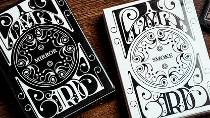 Naipes de edición limitada estándar Smoke &amp; Mirror (Smoke-White) de Dan &amp; Dave