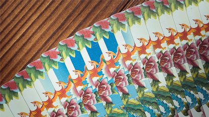 Naipes Phoenix y Peonía (Azul) de Bacon Playing Card Company