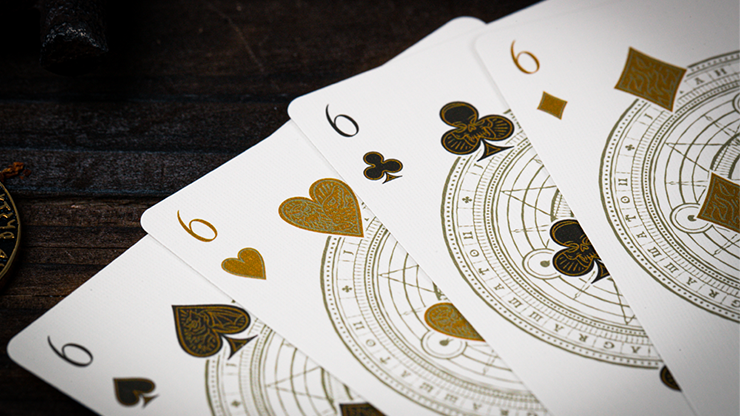 The Keys of Solomon: Golden Grimoire Playing Cards by Riffle Shuffle