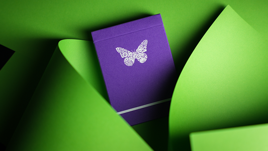 Naipes de mariposa (edición púrpura real) 