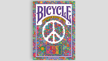 Juego de cartas Bicycle Peace &amp; Love de Collectable Playing Cards