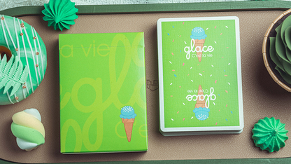 Naipes Glace (verde) de Bacon Playing Card Company