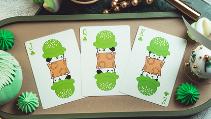 Naipes Glace (verde) de Bacon Playing Card Company