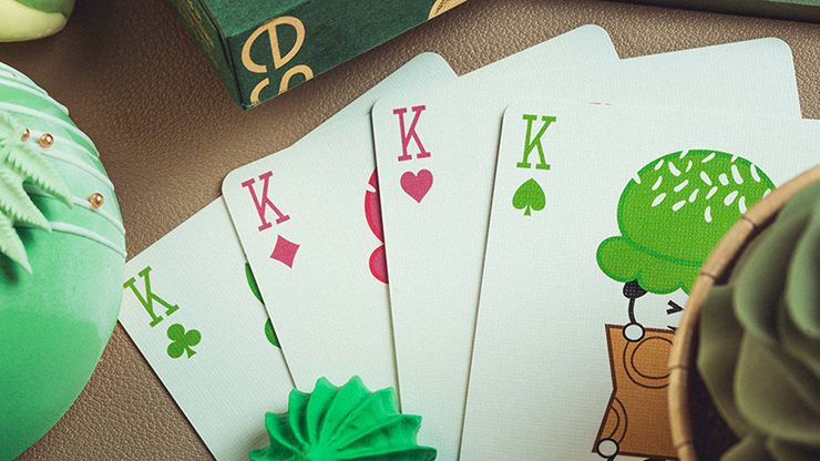 Naipes Glace (verde) de Bacon Playing Card Company