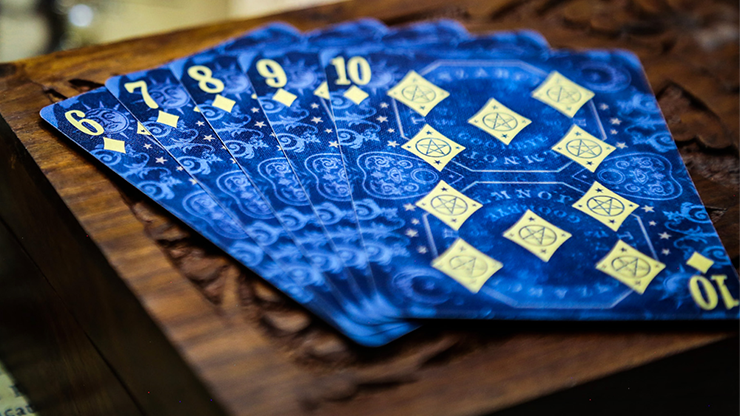 Naipes de adivinación (azul) de Midnight Cards