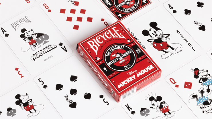 Bicycle Disney Classic Mickey Mouse (Red)  by US Playing Card Co.