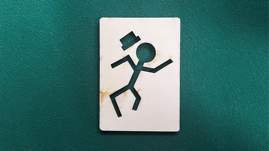 Stickman Bob Wood Template Smoking Card - Trick