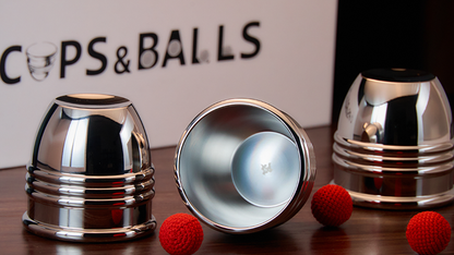 Cups and Balls Set (Stainless-Steel) by Bluether Magic and Raphael