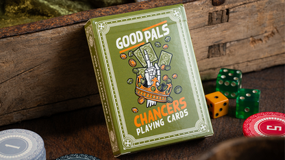 Chancers V3 Green (Marked) Playing Cards by Good Pals