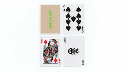 Beige/Green Cap Logo ANYONE Playing Cards