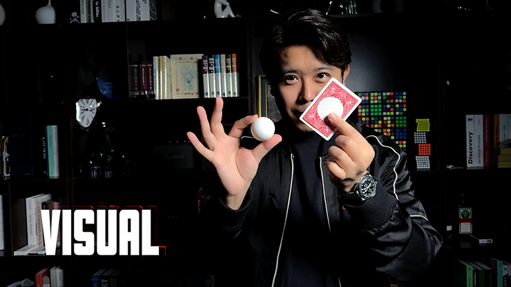 Ball on Card (Red) by Bond Lee & MS Magic