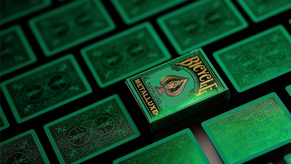 Bicycle Metalluxe Green Playing Cards by US Playing Card Co.