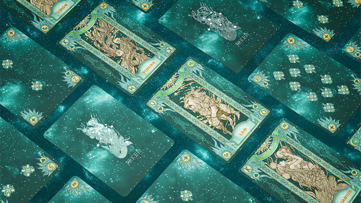 Zodiac (Aquarius) Luminous Edition Playing Cards by TCC