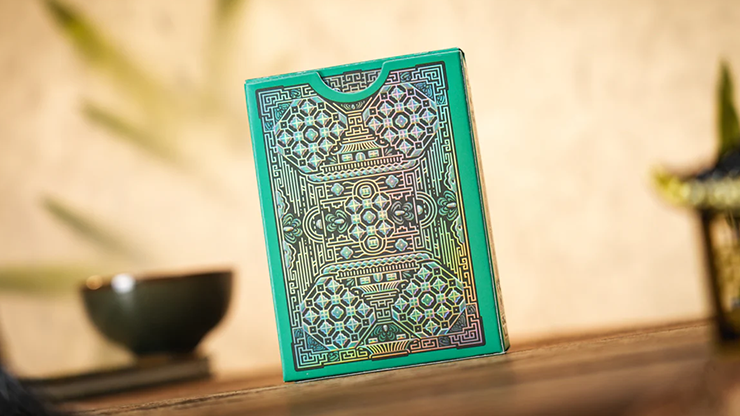 Ancient Relics Culture Playing Card by 52 Muse (Teal)