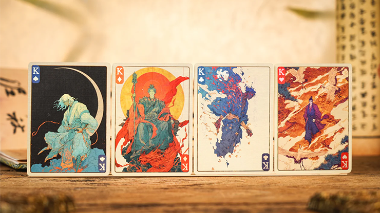 Ancient Relics Culture Playing Card by 52 Muse (Teal)