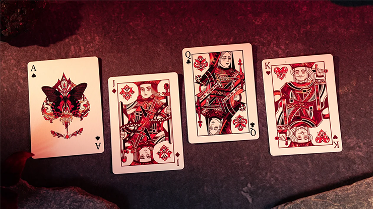 Morpho V2 (Carmine) Playing Cards by TCC Fashion