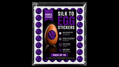 Silk to Egg Stickers (Purple) Pack of 70