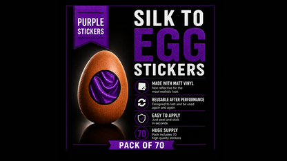 Silk to Egg Stickers (Purple) Pack of 70