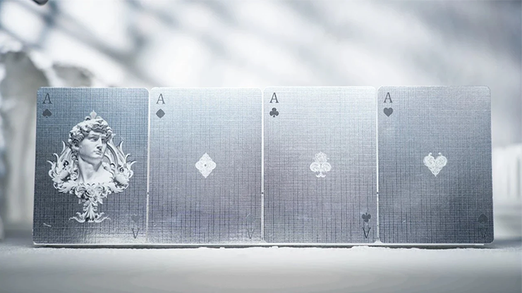 Alabaster David Luxury Playing Cards by TCC Fashion