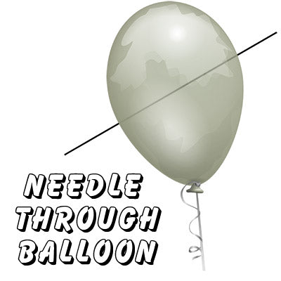 Needle Thru Balloon Professional (con 10 globos transparentes) de Bazar de Magia - Truco 