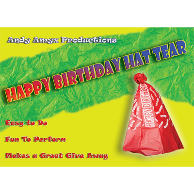 Happy Birthday Hat Tear de Andy Amyx - Truco