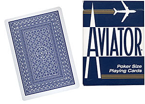 Cartas Aviator tamaño Poker (Azul)