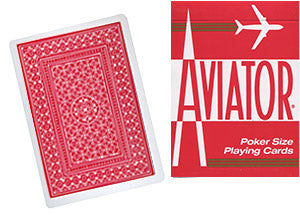 Cartas Aviator tamaño Poker (Rojo)