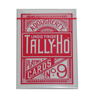 Cartas Tally Ho Fan Back tamaño Poker (Rojo)