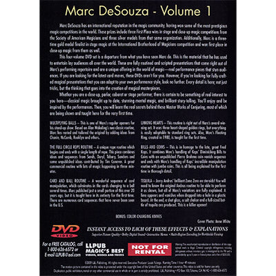 Obras maestras de prestidigitación vol. 1 por Marc De Souza - DVD 