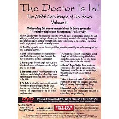 The Doctor Is In - La nueva moneda mágica del Dr. Sawa Vol 2 - DVD 