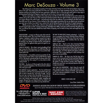 Obras maestras de prestidigitación vol. 3 de Marc De Souza - DVD 