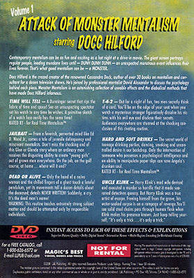 Docc Hilford: Attack Of Monster Mentalism Volumen 1 - DVD 