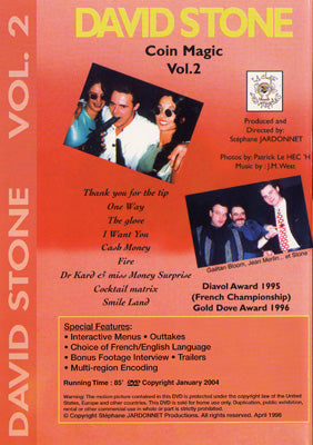 Moneda mágica - vol. 2 de David Stone - DVD