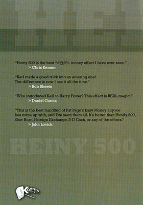 Heiny 500 de Karl Hein - DVD 