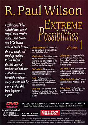 Posibilidades Extremas Volumen 1 por R. Paul Wilson - DVD