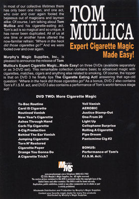 Expert Cigarette Magic Made Easy - Vol.2 por Tom Mullica - DVD 