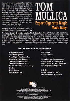 Expert Cigarette Magic Made Easy - Vol.3 de Tom Mullica - DVD 