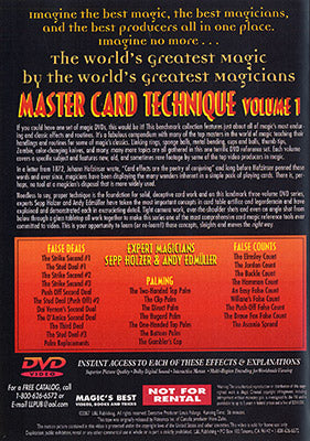 La magia más grande del mundo: Master Card Technique Volumen 1 - DVD 