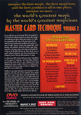 La magia más grande del mundo: Master Card Technique Volumen 2 - DVD 