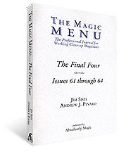 Libro de menú de Final Four Magic