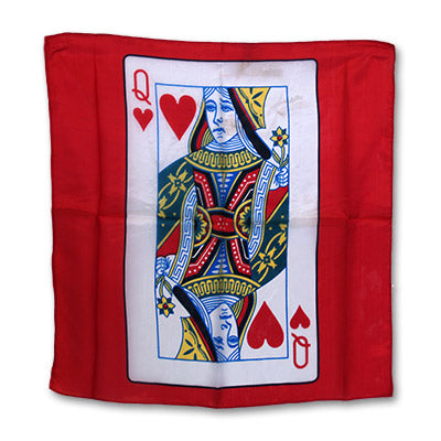 Tarjeta de seda Queen of Heart de 18 pulgadas de Magic by Gosh - Trick