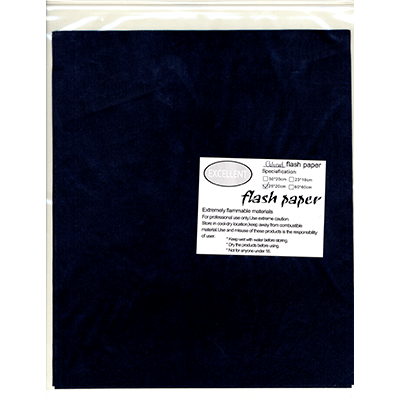 Flash Paper cinco pack(25x20cm) Negro - Truco