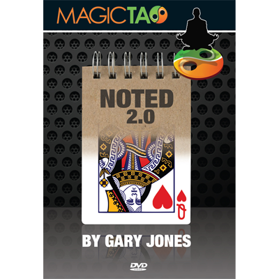 Noted 2.0 Red (DVD y Gimmick) de Gary Jones y Magic Tao - DVD 