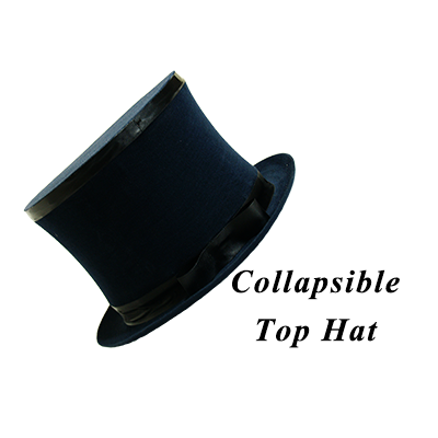 Sombrero de Copa Plegable Premium Magic (Negro) - Truco