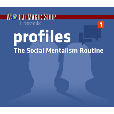 Perfiles: La Rutina de Mentalismo Social (DVD y Gimmick) por World Magic Shop - DVD 