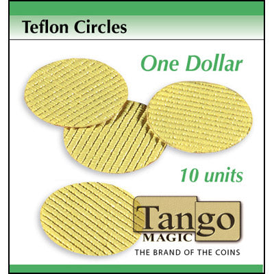Círculos de teflón tamaño dólar (10 unidades c/DVD) de Tango -Trick (T002)