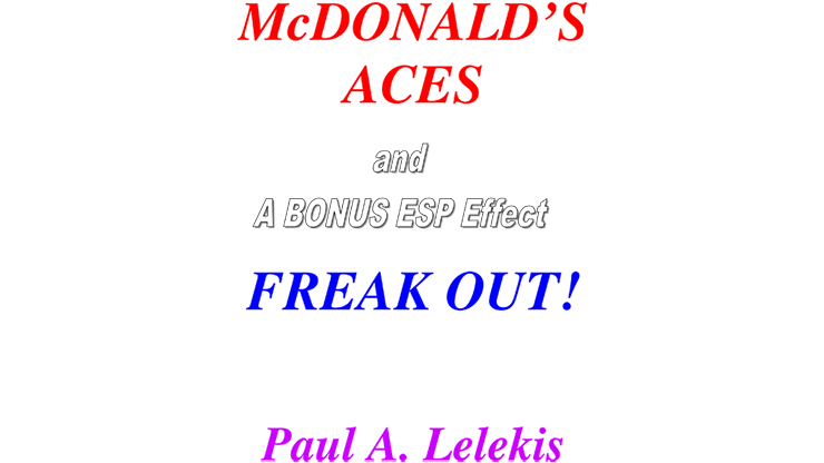 ¡Ases de McDonald's y enloquece! por Paul A. Lelekis Técnica mixta DESCARGAR