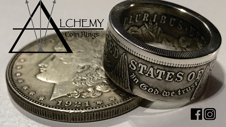 Kennedy Half Dollar Ring (Size: 10.5) by Alchemy Coin Rings - Trick